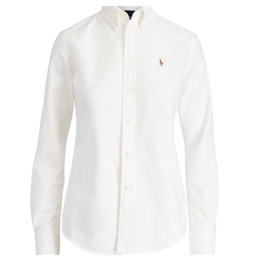 POLO RALPH LAUREN Slim Fit Cotton Oxford Shirt - Picture 2 of 5